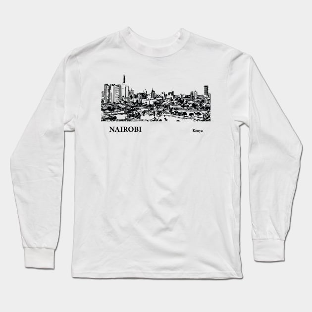 Nairobi - Kenya Long Sleeve T-Shirt by Lakeric